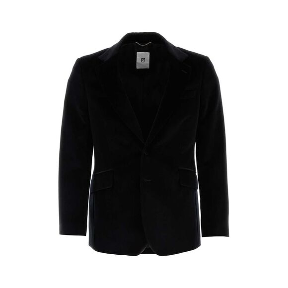 Pt Torino Men Black Wool Blazer - Picture 1 of 2